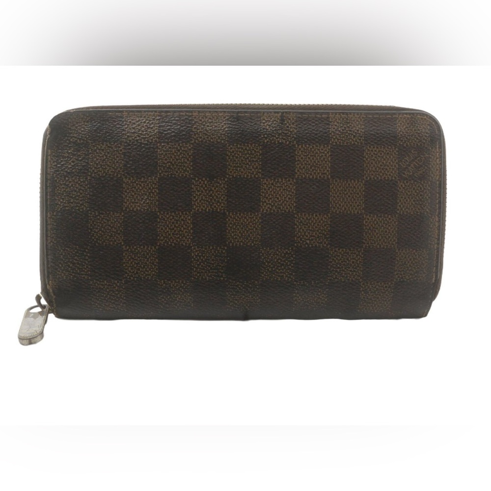 AUTHENTIC Louis Vuitton Damier Ebene Zippy Wallet
